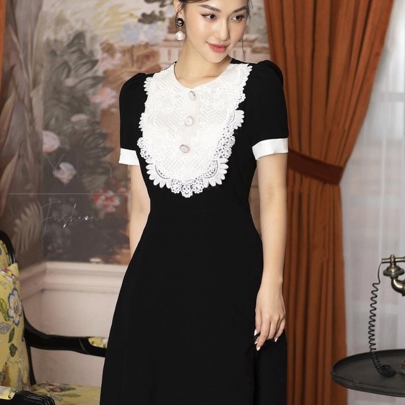 Đầm công sở thiết kế,chất liệu co giãn,đầm dáng xoè che bụng, Lyly shop | BigBuy360 - bigbuy360.vn