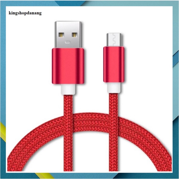 Dây sạc samsung, oppo, xiaomi...,1met 2met Cáp sạc cổng Micro USB thiết kế dây bện dù cho điện thoại androi