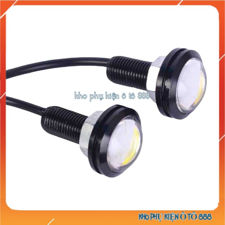 Bộ 2 đèn xi nhan nút áo cho xe máy ánh sáng trắng