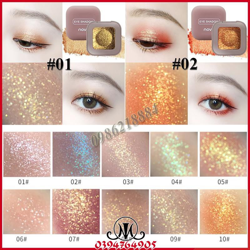 Phấn mắt nhũ lấp lánh Novo Eye Shadow MO23