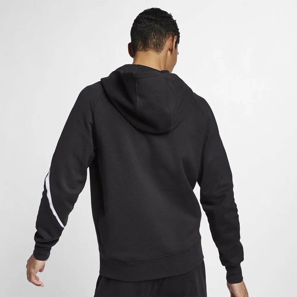 Áo Khoác Nỉ Hoodie Nam Nữ Chính Hãng NIKE HBR BIG SWOOSH HOODIE - Màu Đen