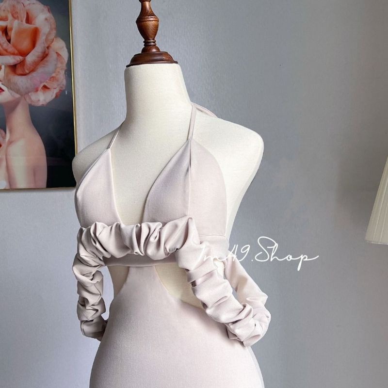 1m49shop - Đầm Body Cup Ngực Trễ Vai Sexy B103