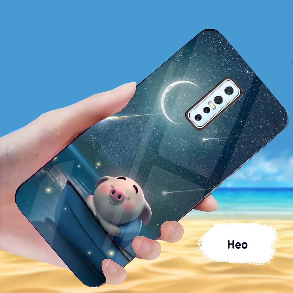 Ốp Lưng VIVO V17 Pro Mặt kính cường lực sáng bóng, cao cấp
