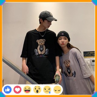 🎁SALE 50%🎁 Áo Thun Thời Trang Unisex , Áo Thun Nam Nữ Hình Gấu 82 Đáng Yêu