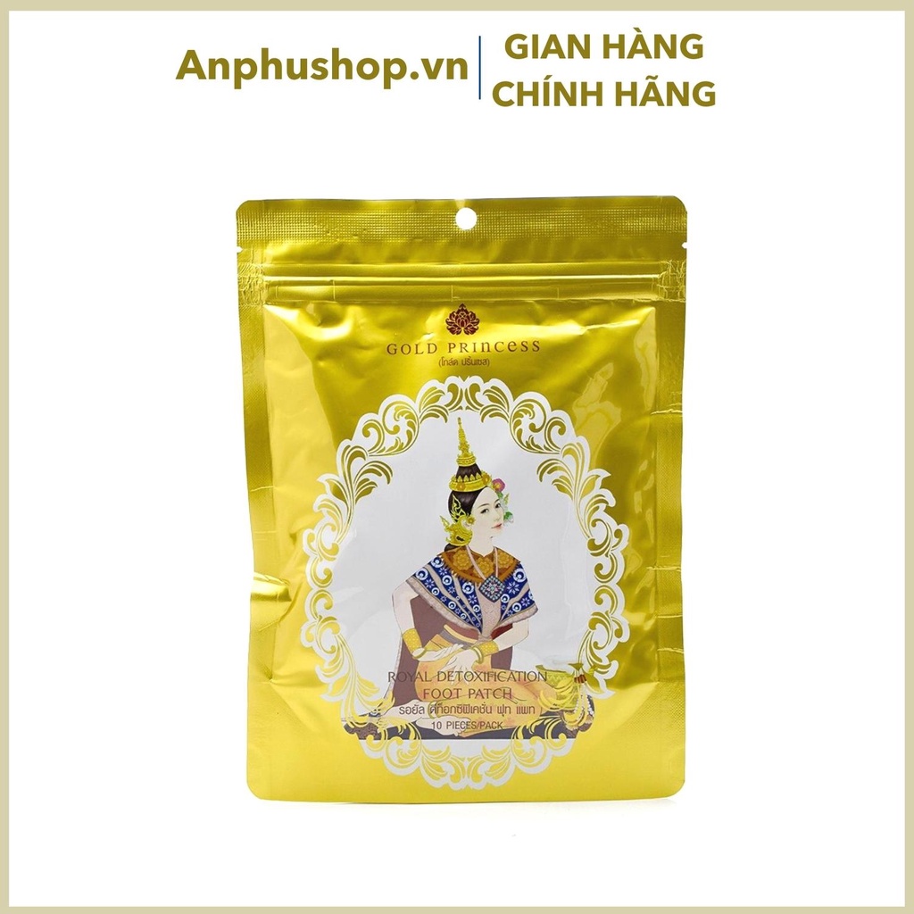 Miếng dán thải độc chân Gold Princess Royal Thái Lan - Hàng chính hãng