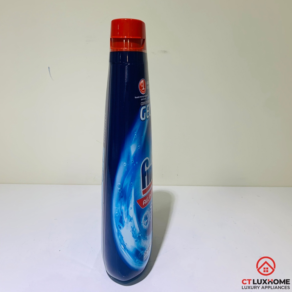 Gel rửa chén bát Finish All In One Max 650ml Shine & Protect  dùng cho máy rửa bát - Hàng chính hãng