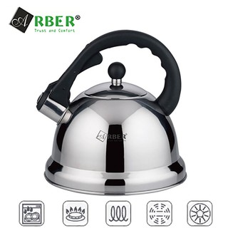 Ấm đun từ inox 304 cao cấp arber ab - 03l an toàn tuyệt đối