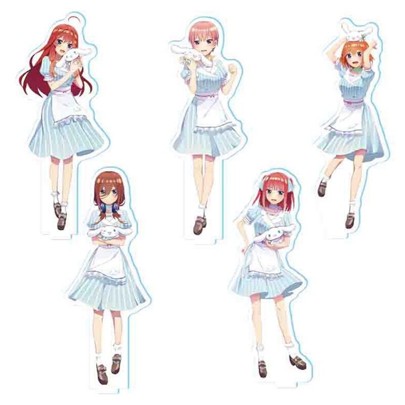 Mô Hình Đứng Nhân Vật Nakano Ichika/Nino/Miku/Yotsuba/Itsuki Bằng Acrylic
