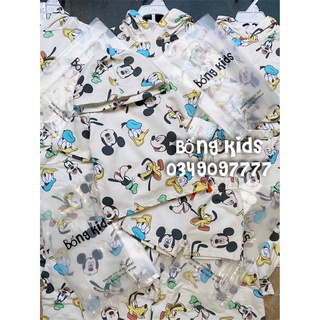 Bộ Hè Hoodie Bé Trai Da Cá Mickey