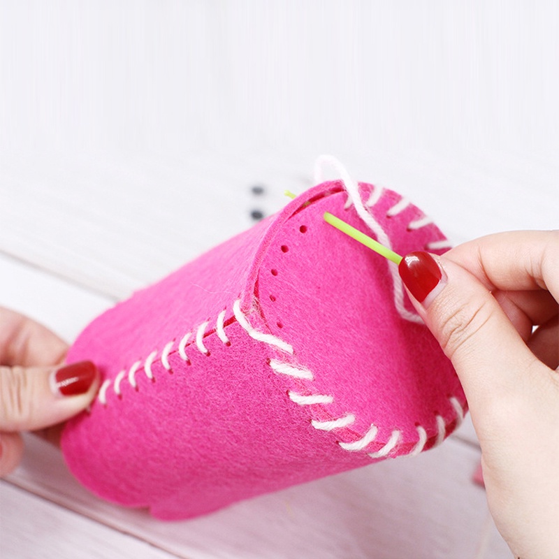 Ống Đựng Bút Bằng Vải Nỉ Thủ Công DIY Họa Tiết Hoạt Hình Dành Cho Trẻ Mẫu Giáo