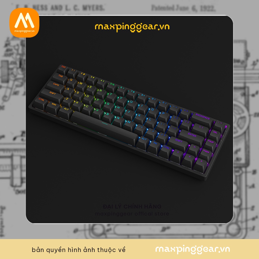 Bàn phím cơ AKKO 3068 v2 RGB – Black