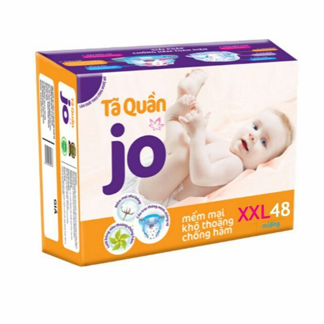 (Tặng 1 lọ gel rửa tay khô) Bỉm Jo quần jumbo các size M72/L64/XL56/XXL48