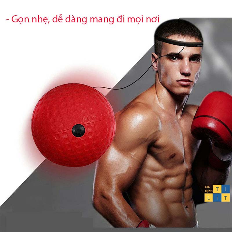 Bóng đấm boxing tập phản xạ đeo đầu , luyện tập thể thao tại nhà (BÓNG PHẢN XẠ)