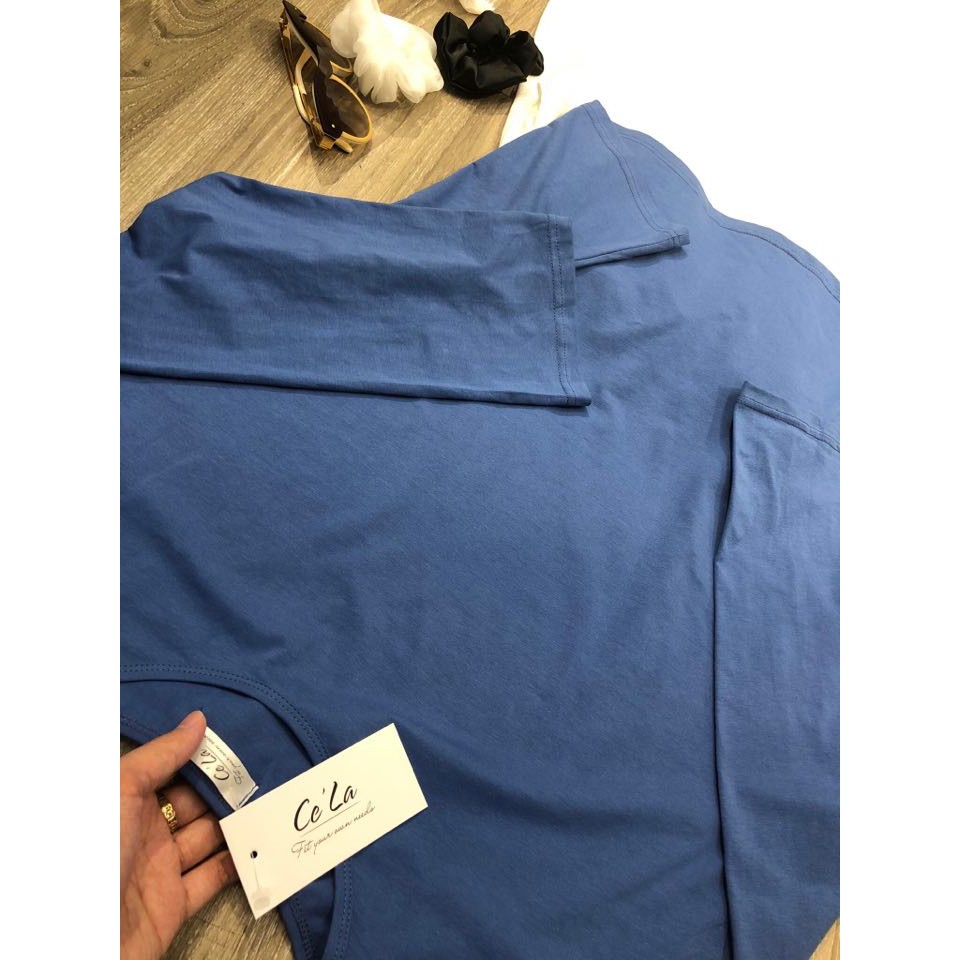 Áo cotton ADALIE SWEATER xanh vintage cùng chân váy xoè MARIE SKIRT trắng nhẹ nhàng