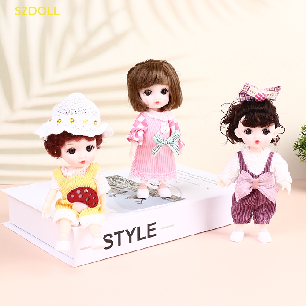 Bộ Đồ Chơi Trang Điểm Toàn Diện Có Khớp Chuyển Động Cho Búp Bê 16-17cm