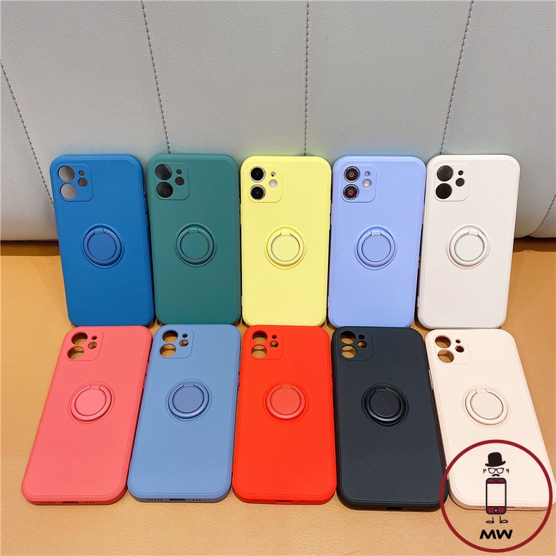 Ốp Điện Thoại Mềm Có Vòng Nhẫn Chống Va Đập Cho iPhone 6 6p 6s 6SP se 7 7p 8p x XR XS Max 11 Promax 12 mini