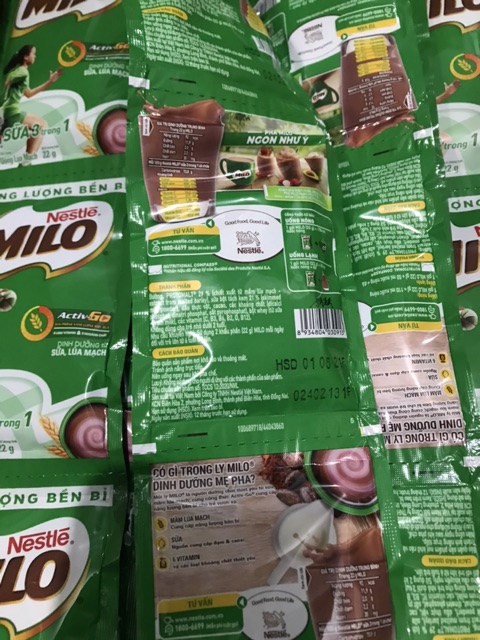 Dây 10 Gói Milo nestle 22g