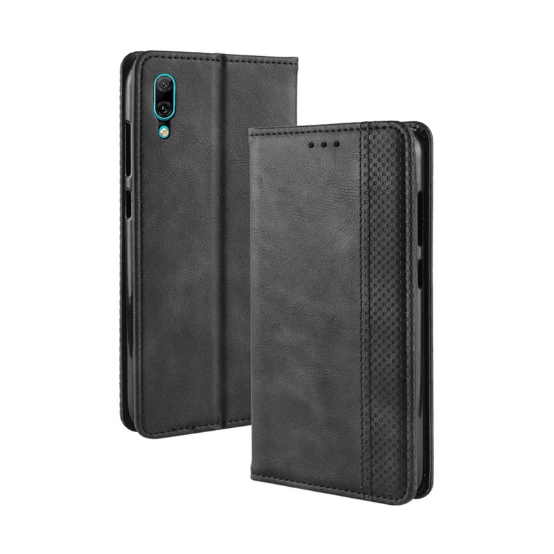 Bao da điện thoại thật kiểu ví gập cho Huawei Y7 Pro 2019