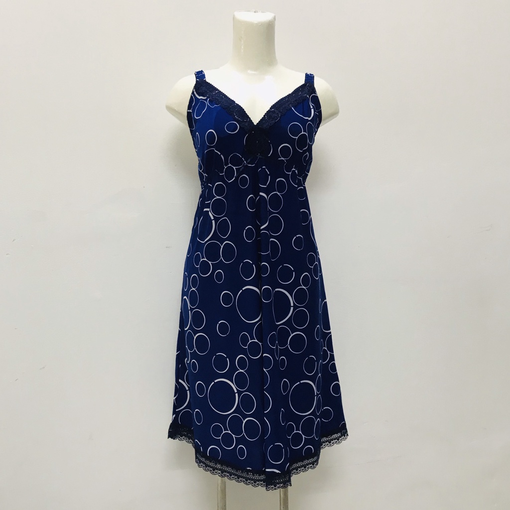 ĐẦM MẶC NHÀ/ NGỦ 2 DÂY CHẤT THUN HÀN QUỐC PHỐI REN SANG TRỌNG (BIG SIZE 2-3XL)