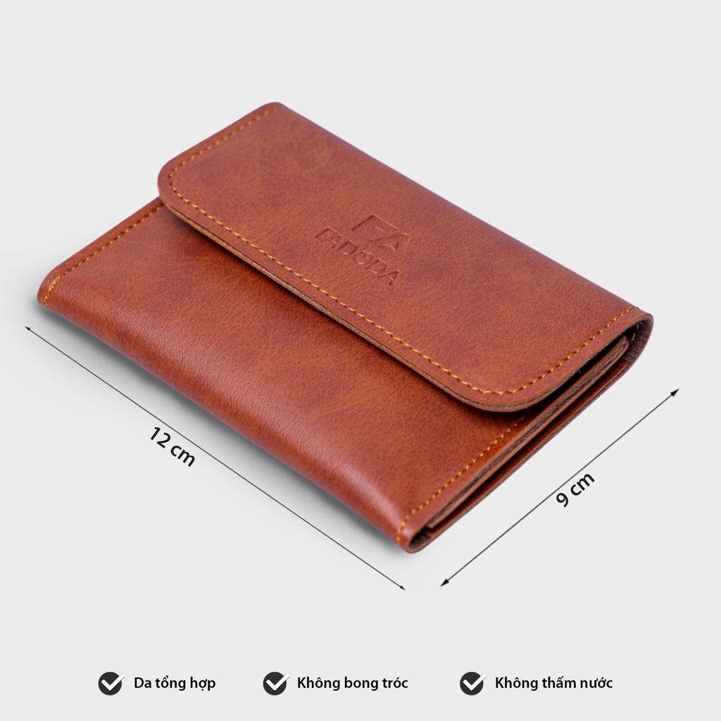 Ví mini FVN 06, 6 ngăn, đựng vừa 3 thẻ card và tiền, phù hợp đi chơi, đi làm, bảo hành 1 năm