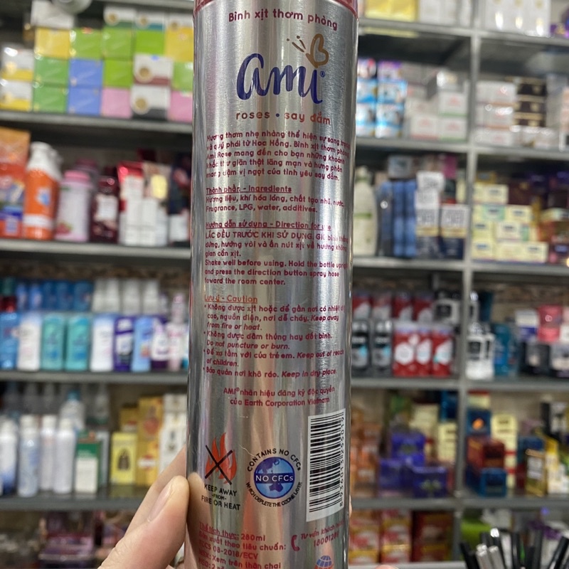 Xịt phòng Ami hương say đắm 280ml