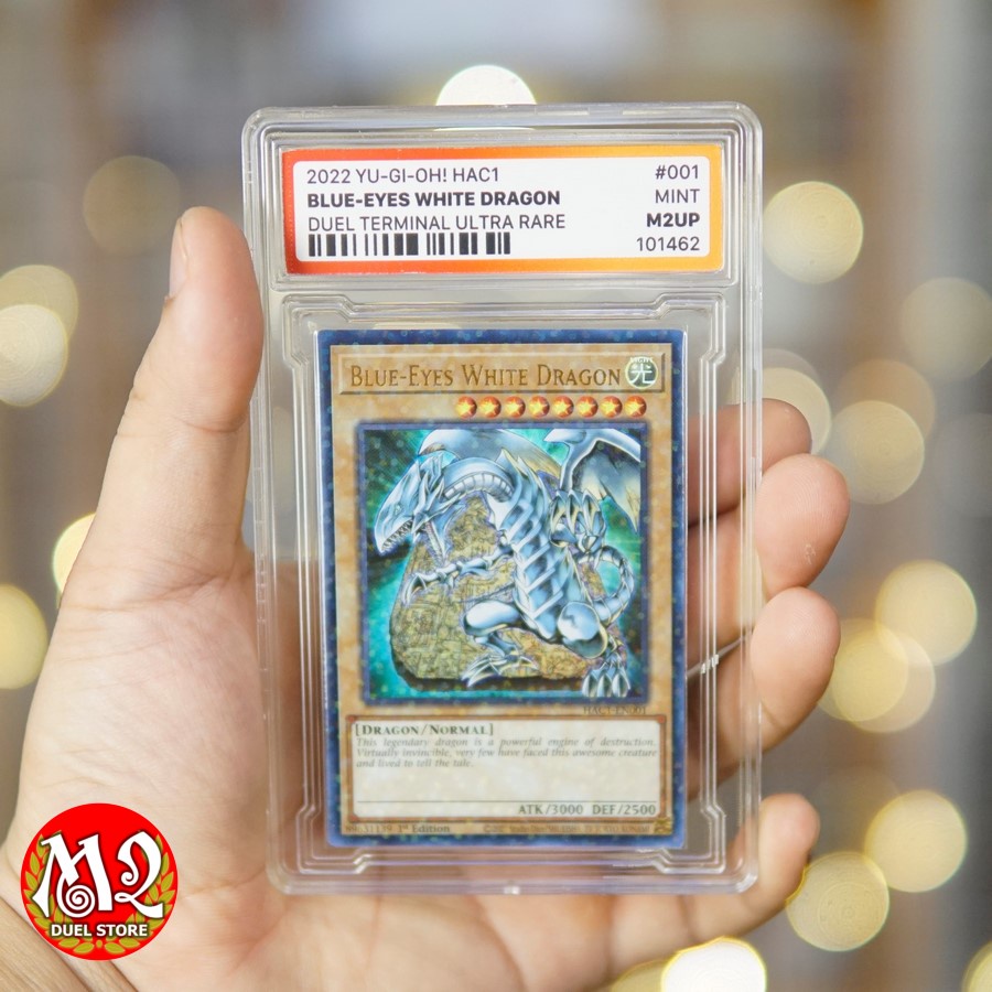 Lá thẻ bài Yugioh HAC1-EN001 Blue-Eyes White Dragon – Duel Terminal Ultra Rare – Bảo quản theo tiêu chuẩn M2UP