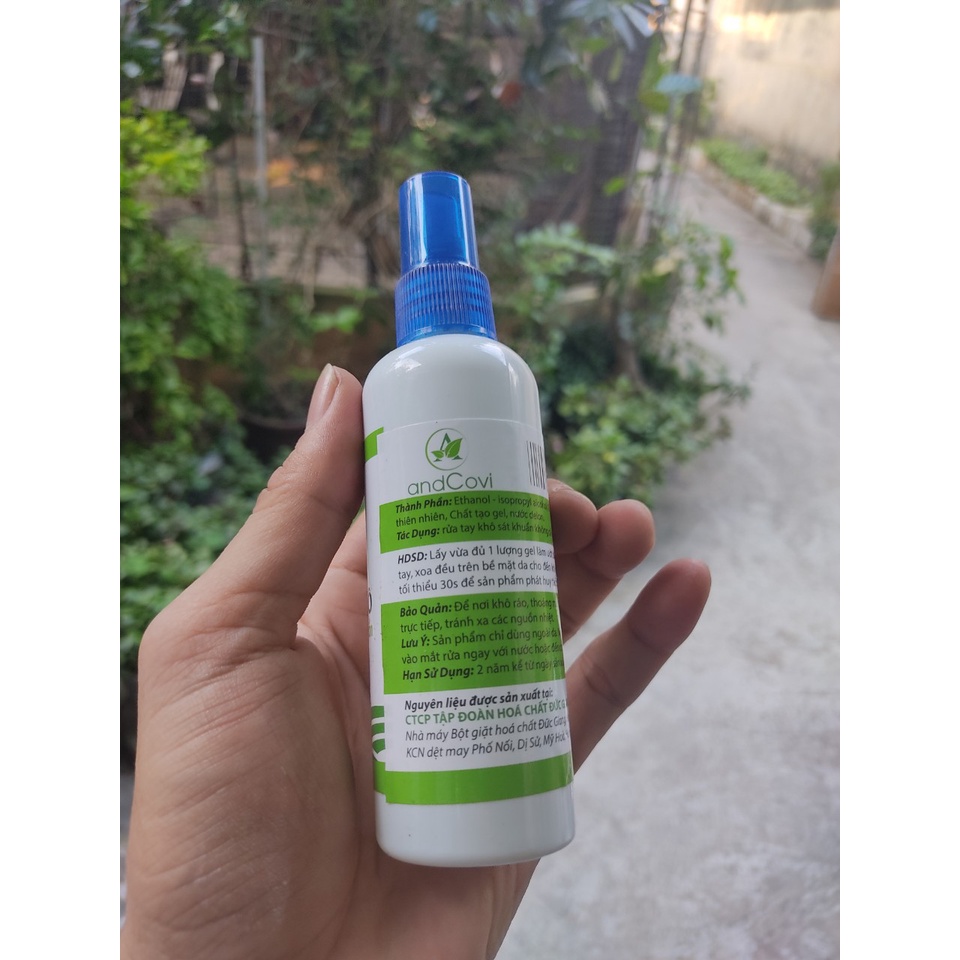 Gel rửa tay khô hương quế AndCovi (100ml/500ml) - Sạch tay, diệt khuẩn, thơm nhẹ | BigBuy360 - bigbuy360.vn