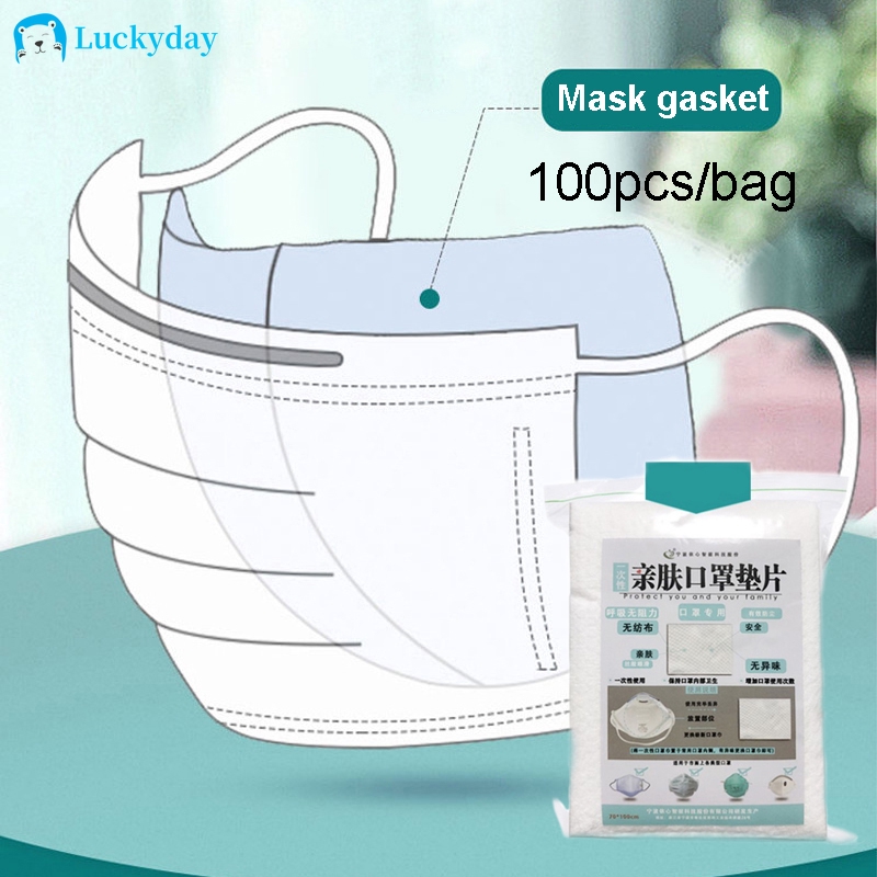 100pcs/bag Mask Gasket Disposable Pads Safe Protection Comfortable Mask Reusable Effective Essentials