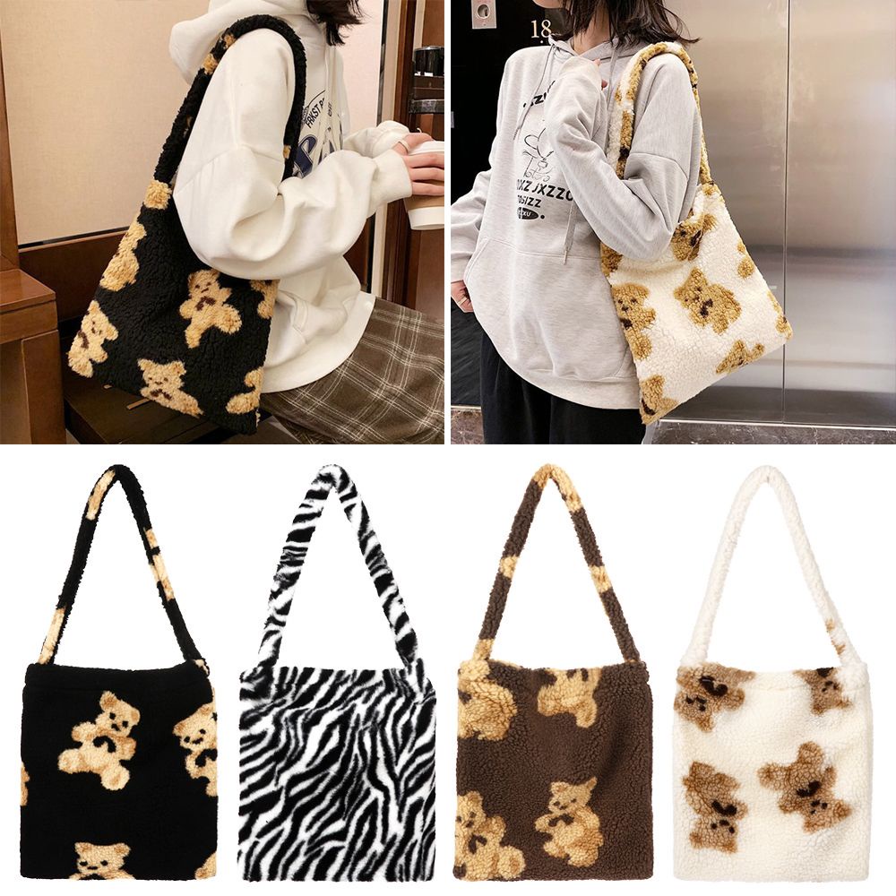 Túi xách lông nhung MIHAN1 thời trang thu đông cho nữ