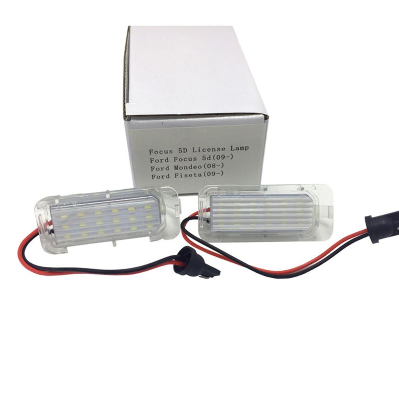 Bộ 2 Đèn LED Chiếu Sáng Biển Số Xe Chống Nước Cho Focus 5D 6000K