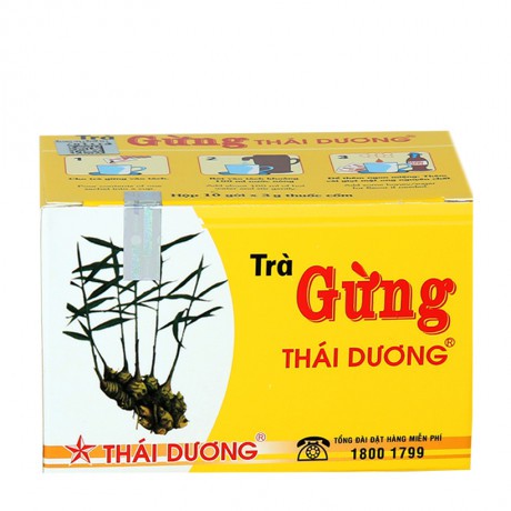 Trà gừng Thái Dương (hộp 10 gói)