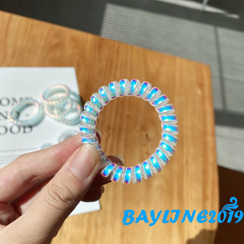 Dây buộc tóc hình dây điện thoại bàn bằng nhựa cho nữ