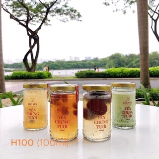 Hũ thuỷ tinh chưng yến nắp thiếc loại 150ml