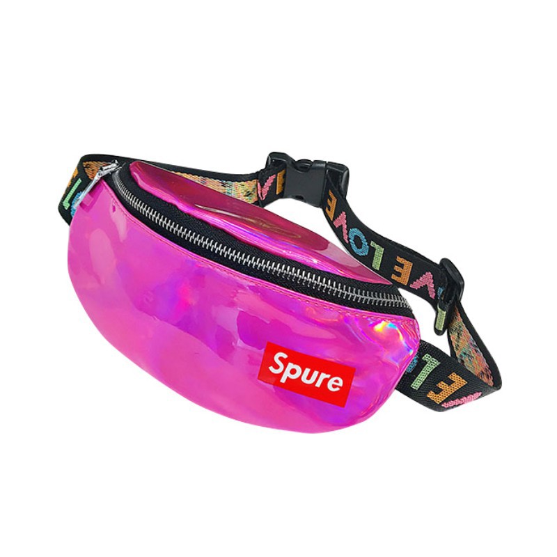 Túi đeo hông chất liệu da bóng cho bé