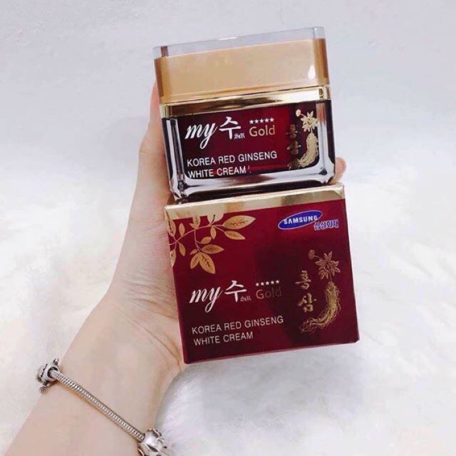 KEM SÂM MY GOLD HÀN QUỐC-AQUA WRINKLE/ RED GINSENG WHITE CREAM