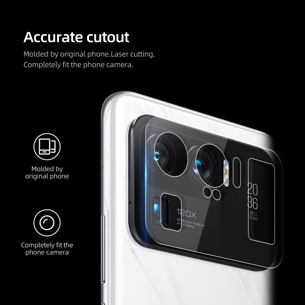 Nillkin 2 Pcs Camera Lens Tempered Glass For Xiaomi Mi 11 Ultra Anti-Scratch Rear Camera Protecting Film