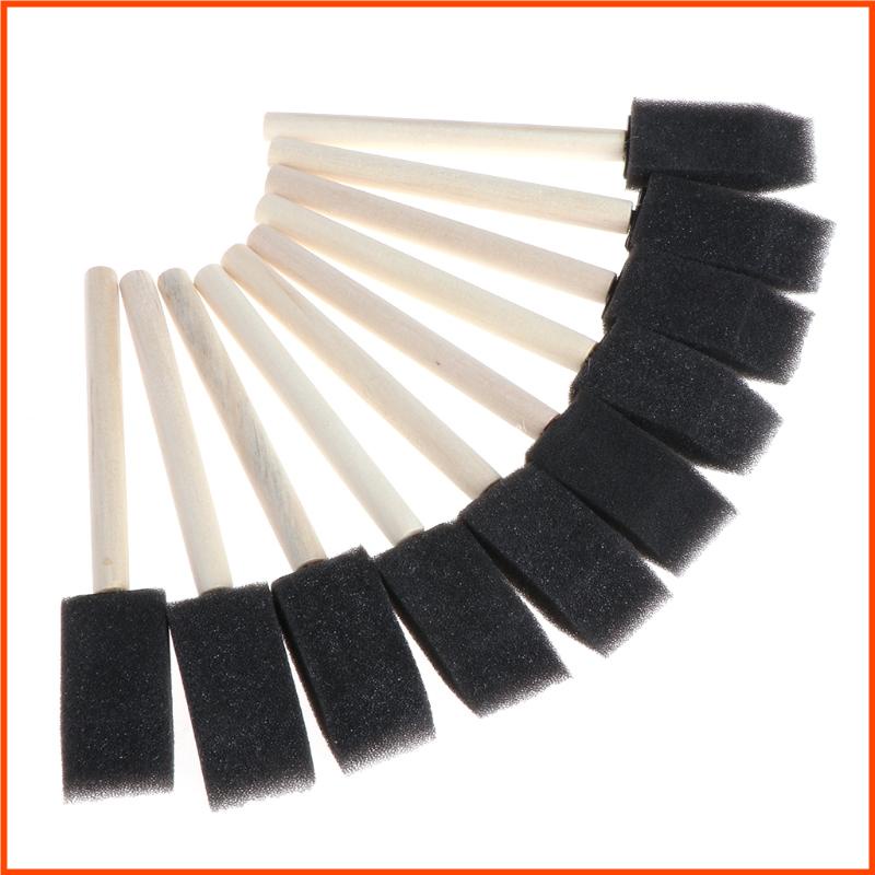 Set 10 Cọ Xốp Vẽ Tranh Sơn Dầu