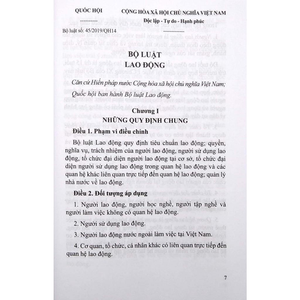 Sách Bộ Luật Lao Động (Song Ngữ Anh-Việt)