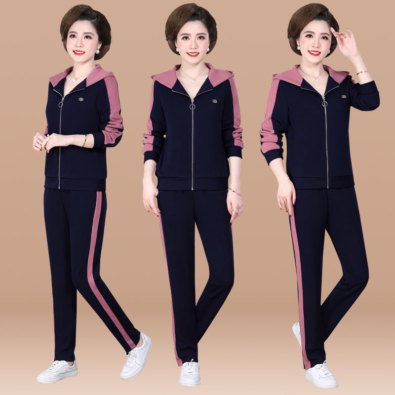 Bộ đồ hai món thời trang phong cách phương Tây thời trang 2020 dành cho phụ nữ trung niên