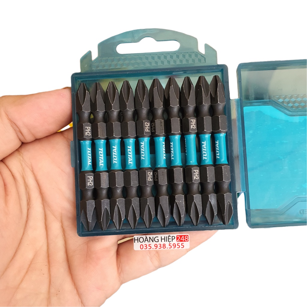 Mũi Vít 2 Đầu TOTAL Chính Hãng Ph2 65mm