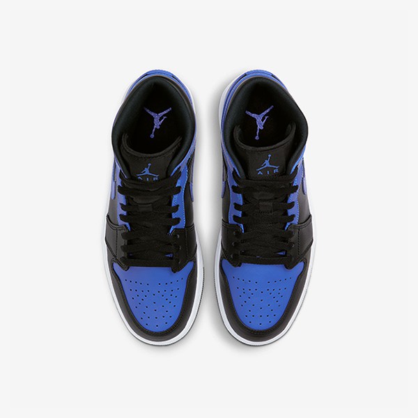 (NEW) Giày Sneaker Thể Thao Nike Air Jordan 1 Mid Hyper Royal 554724-077 Chính Hãng 100%