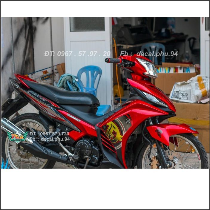 Tem Exciter 135 LC rời vàng đen (V)