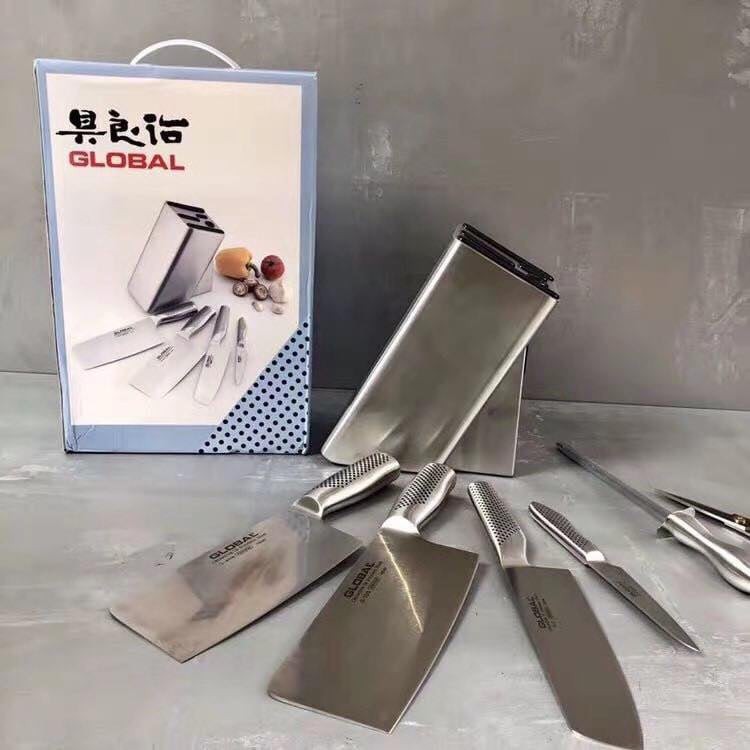 Bộ dao 07 món nguyên khối bằng Inox 304 cực sịn nhập khẩu từ Nhật