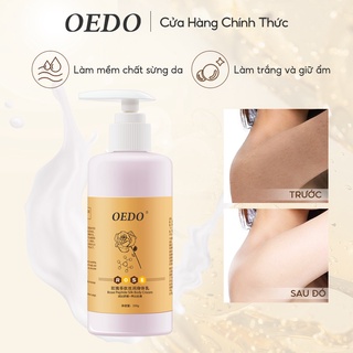 Sữa dưỡng thể OEDO chiết xuất hoa hồng làm mịn cấp ẩm chuyên sâu trắng da nhanh chóng phù hợp cho làn da châu Á 250g