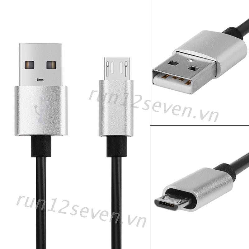 Cáp Sạc Dây Xoắn Lò Xo Cổng Micro Usb Dài 1m 3c