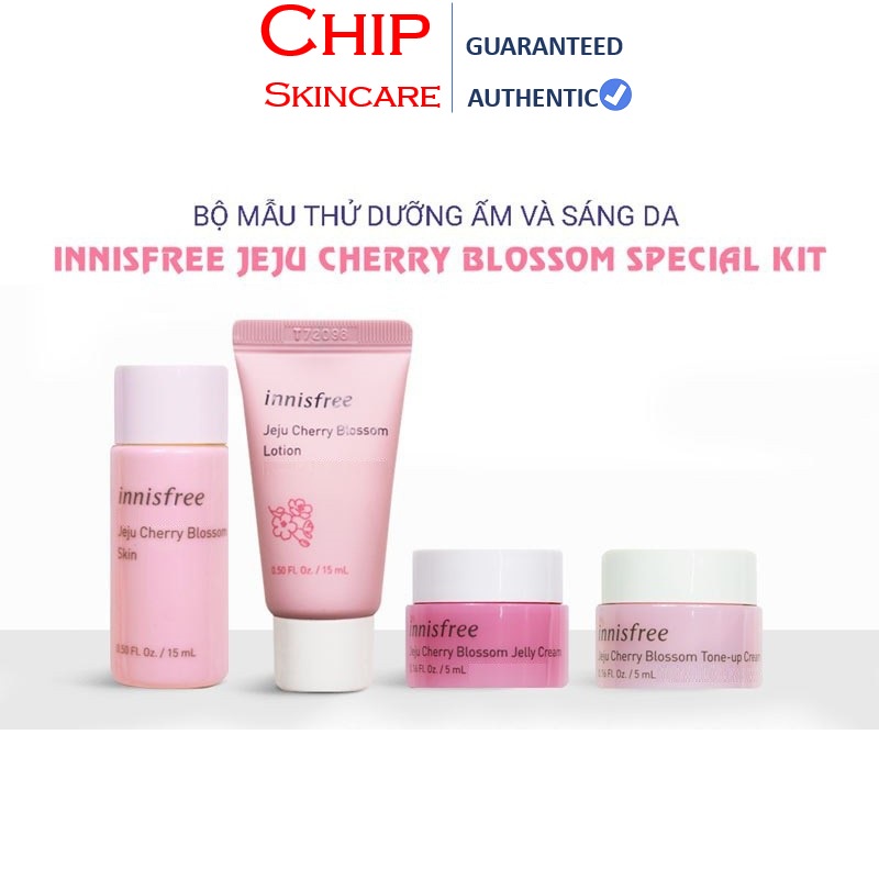 Bộ Sản Phẩm Innisfree Jeju Cherry Blossom Special Kit 4 Món Mini