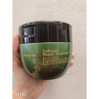 Kem hấp phục hồi tóc hư tổn collagen sophia 500ml( Hàn Quốc)