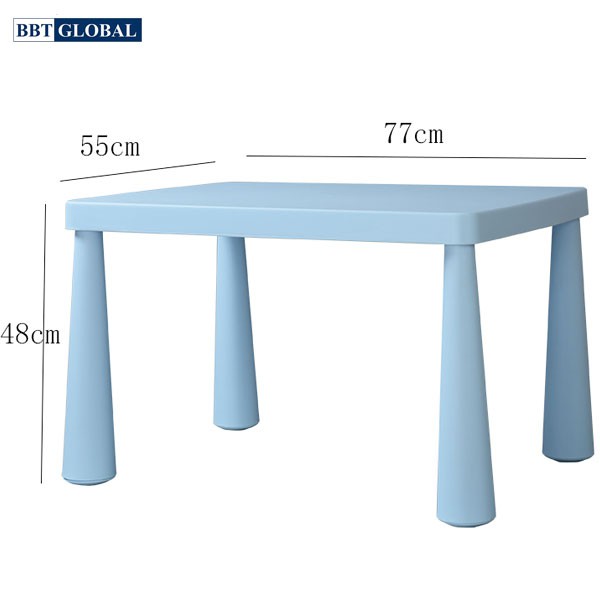 [HÀNG CHÍNH HÃNG] Bàn học cho bé 1.5-10 tuổi, kích thước 77*55*48 cm, GLOBAL BBT 05