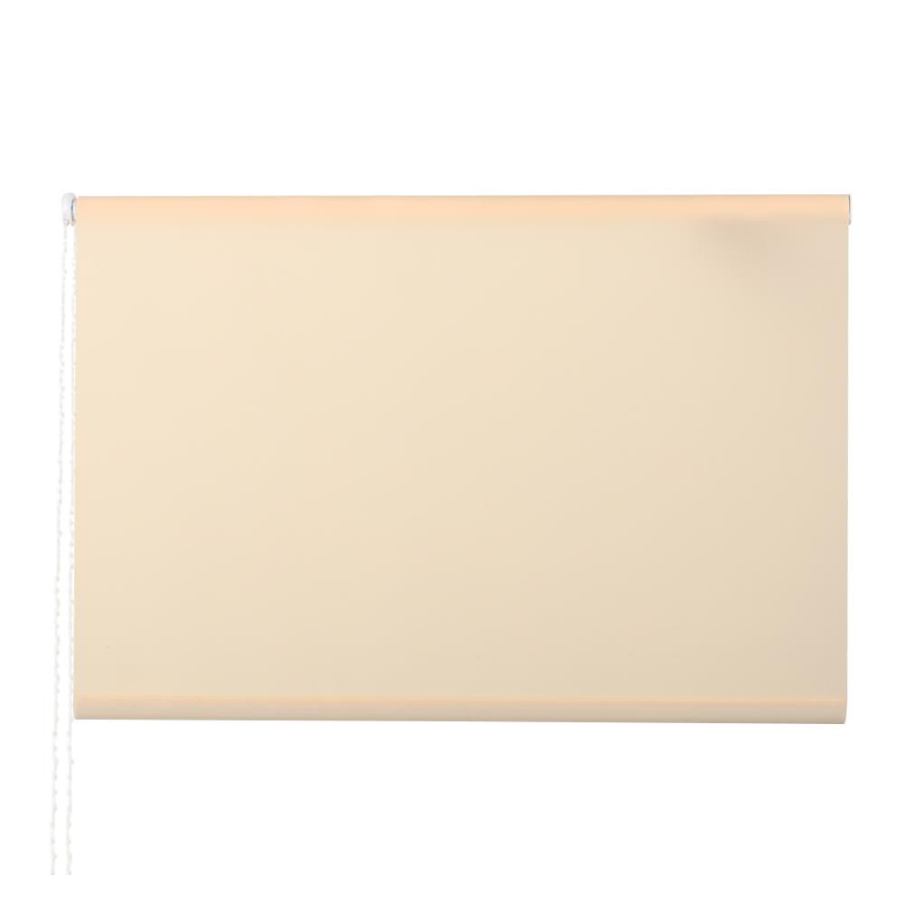 HomeBase HLS Rèm màn cuốn Polyester R90xC150cm màu kem