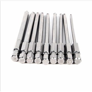 Bộ 9 mũi tô vít lắp máy khoan 100mm